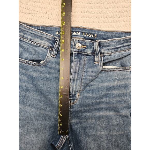 American Eagle Jeans Womens 8 Short Super High Rise Jegging Next Level Stretch - Picture 4 of 9